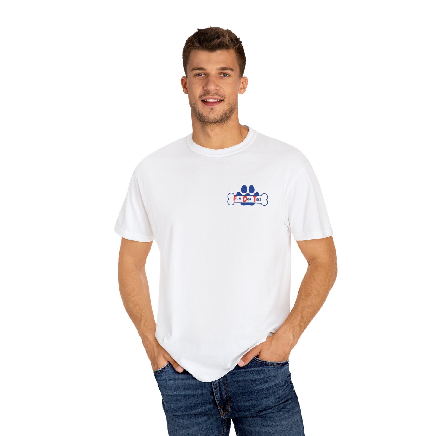 Fun Dog Tees Unisex Garment-Dyed T-shirt - Playful Pet Lover's Tee