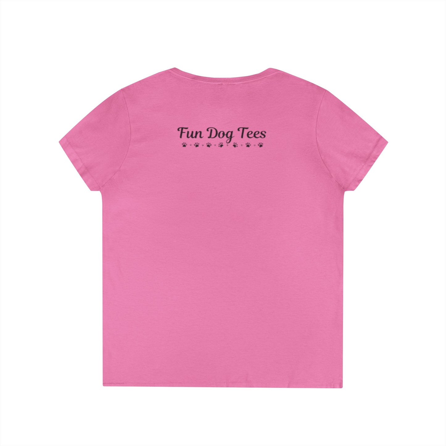 Cute Dog Lover V-Neck T-Shirt, Funny Pet Tee, Animal Lover Gift, Casual Everyday Wear, Dog Mom Shirt, Gift for Dog Owners