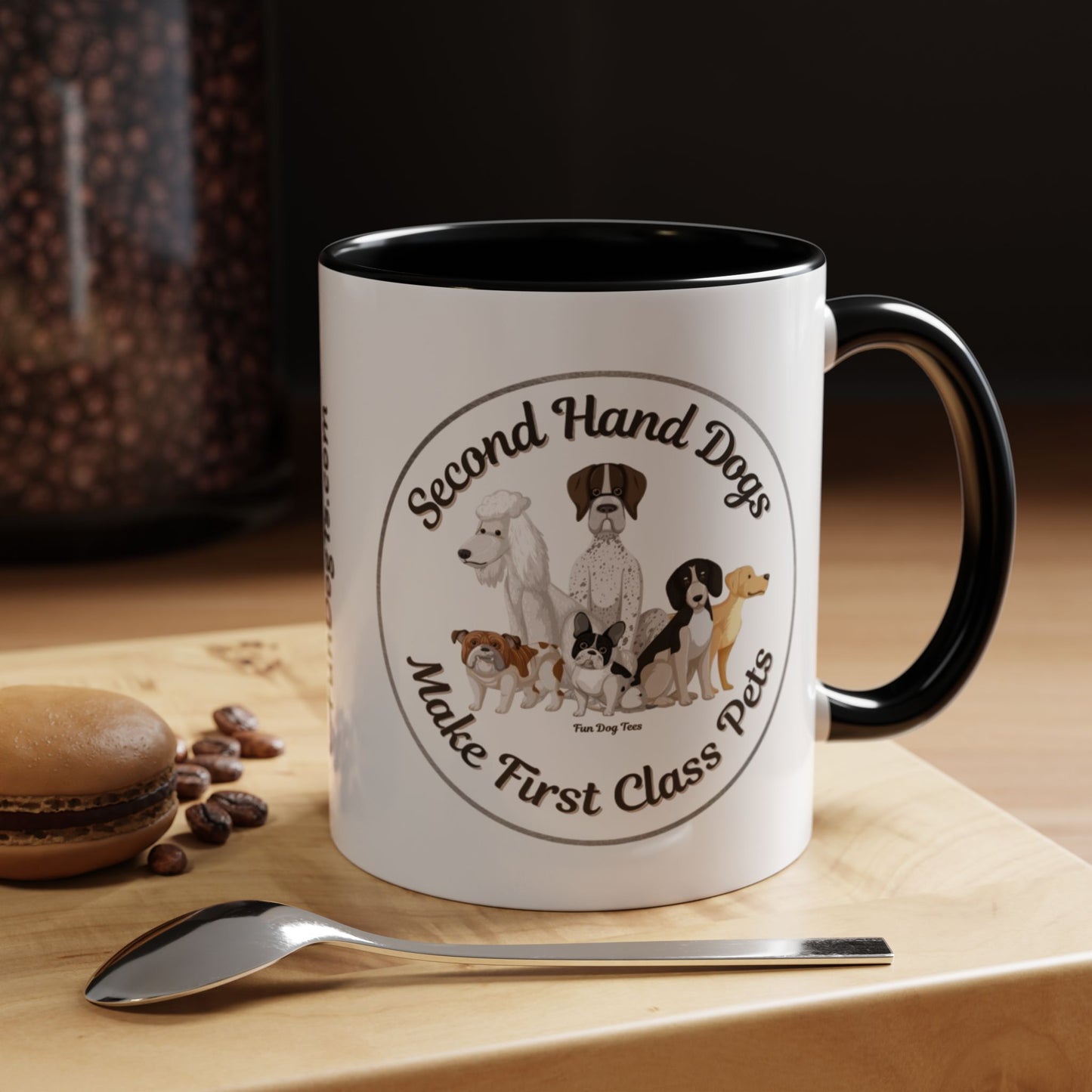 Second Hand Dog, First Class Pet Coffee Mug (11, 15oz)
