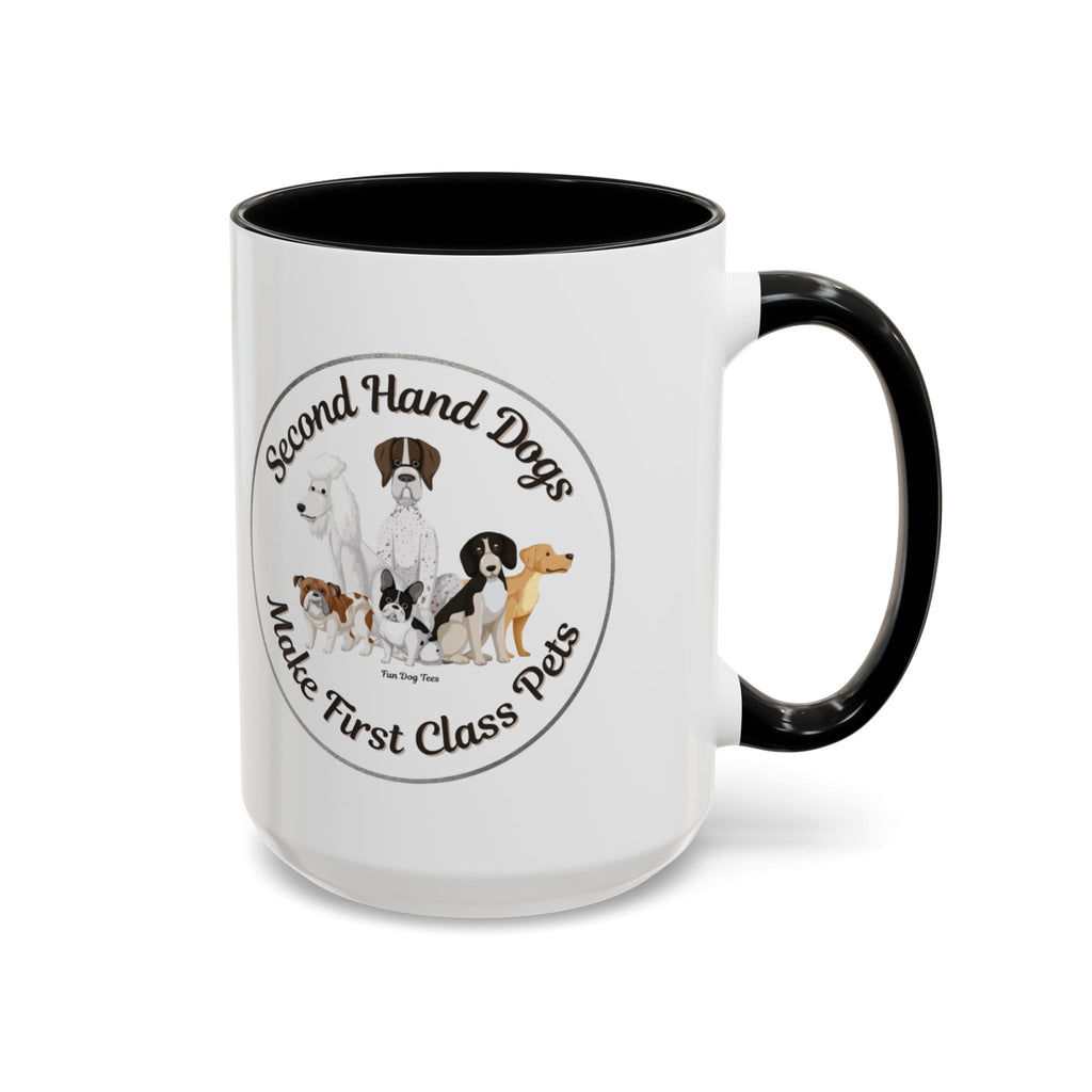 Second Hand Dog, First Class Pet Coffee Mug (11, 15oz)