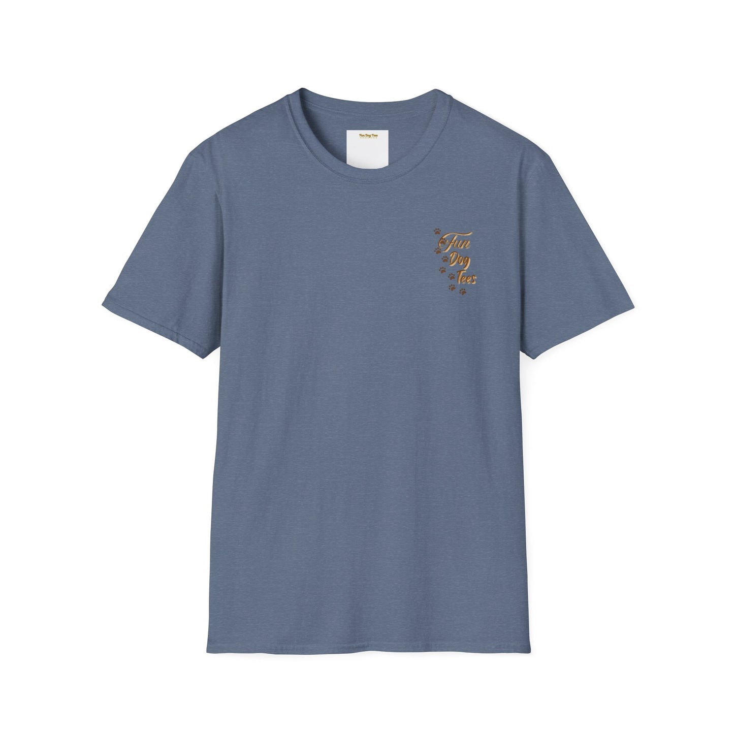 Rescued by Dogs T-Shirt, Cute Dog Lover Tee, Unisex Softstyle Tee