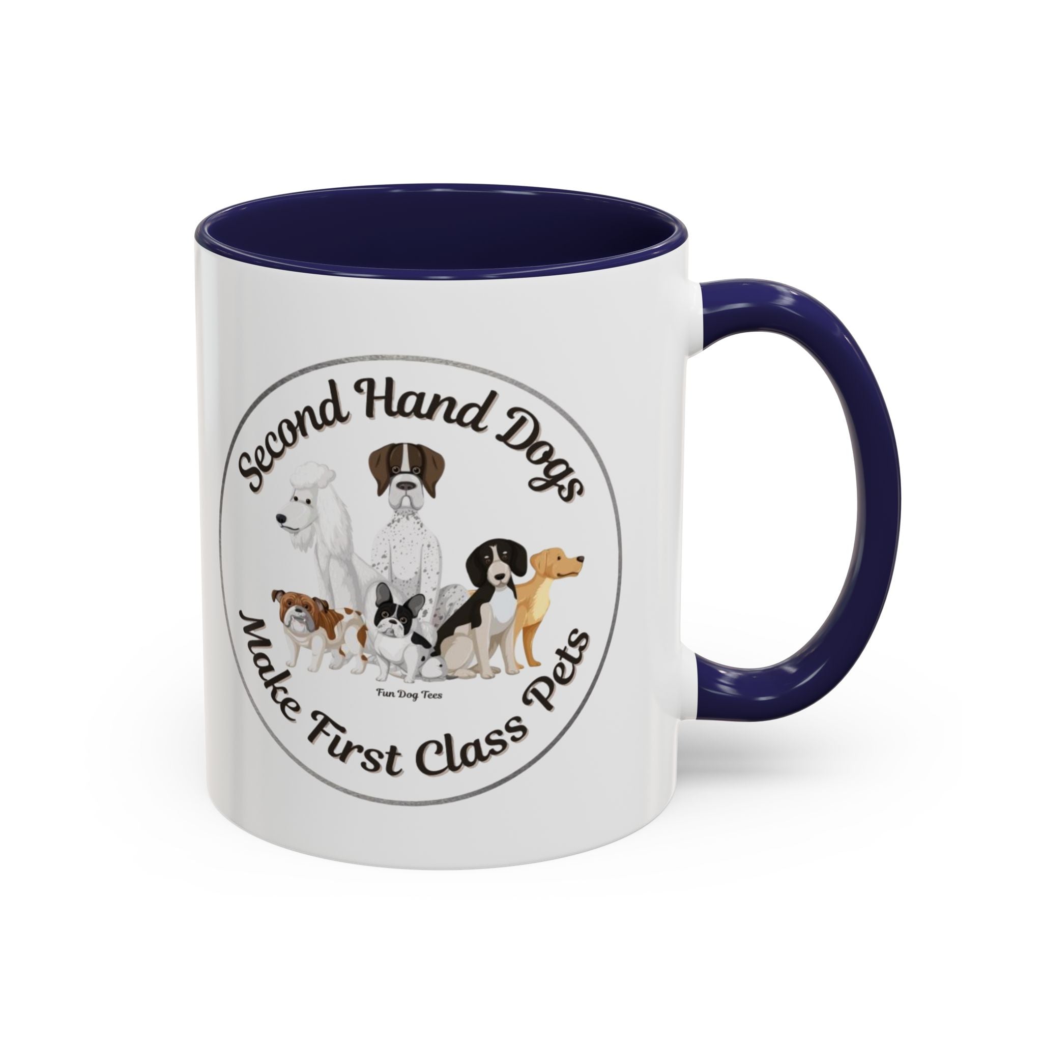 Second Hand Dog, First Class Pet Coffee Mug (11, 15oz)