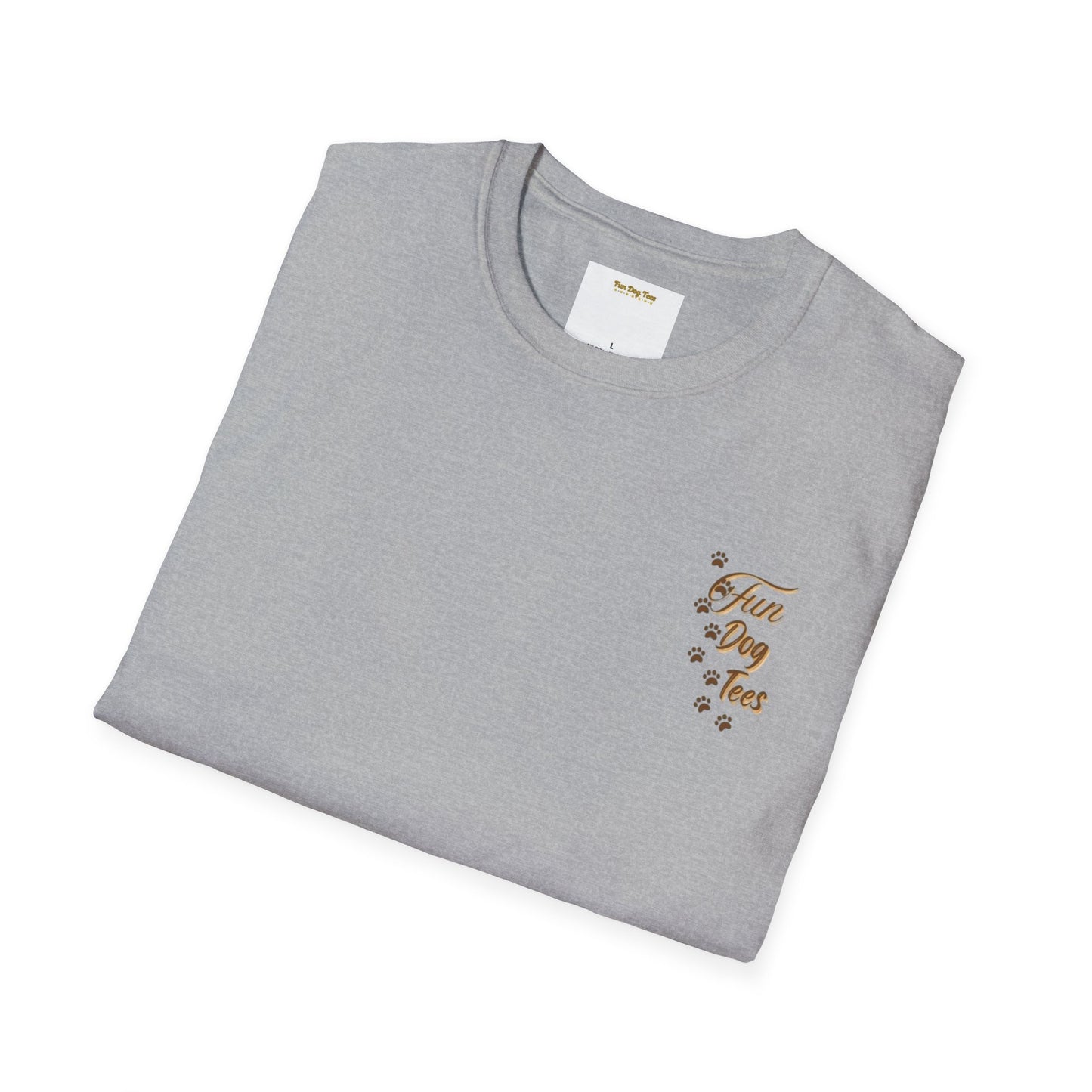 Rescued by Dogs T-Shirt, Cute Dog Lover Tee, Unisex Softstyle Tee