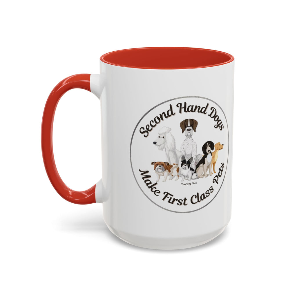 Second Hand Dog, First Class Pet Coffee Mug (11, 15oz)