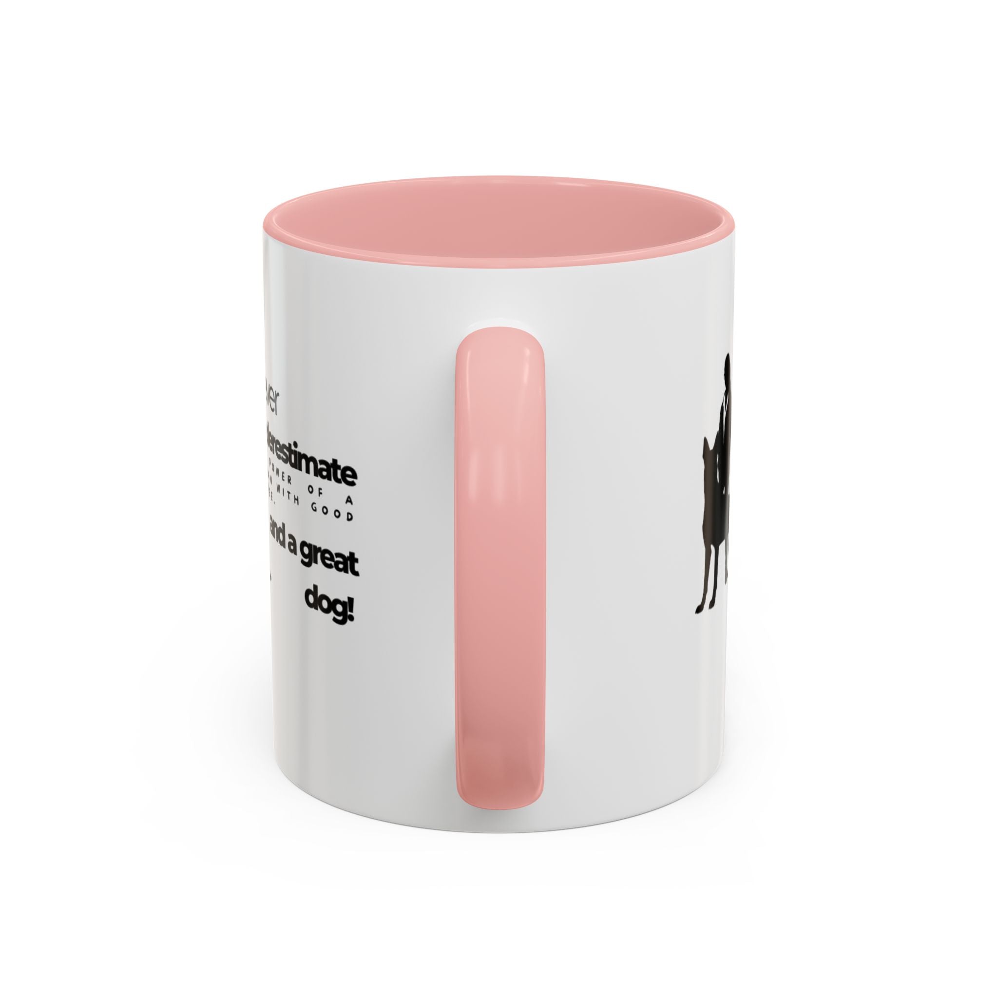 Never Underestimate a Woman Accent Coffee Mug (11, 15oz)