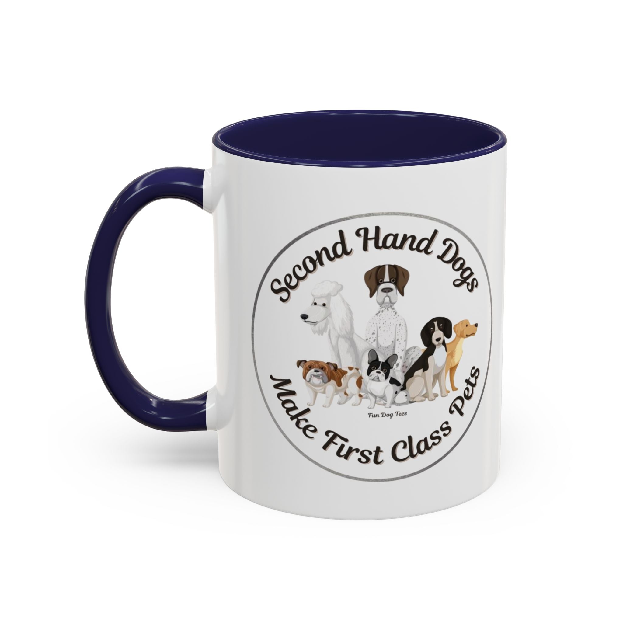 Second Hand Dog, First Class Pet Coffee Mug (11, 15oz)