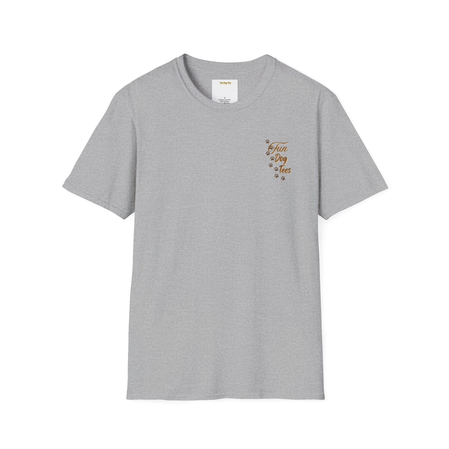 Rescued by Dogs T-Shirt, Cute Dog Lover Tee, Unisex Softstyle Tee