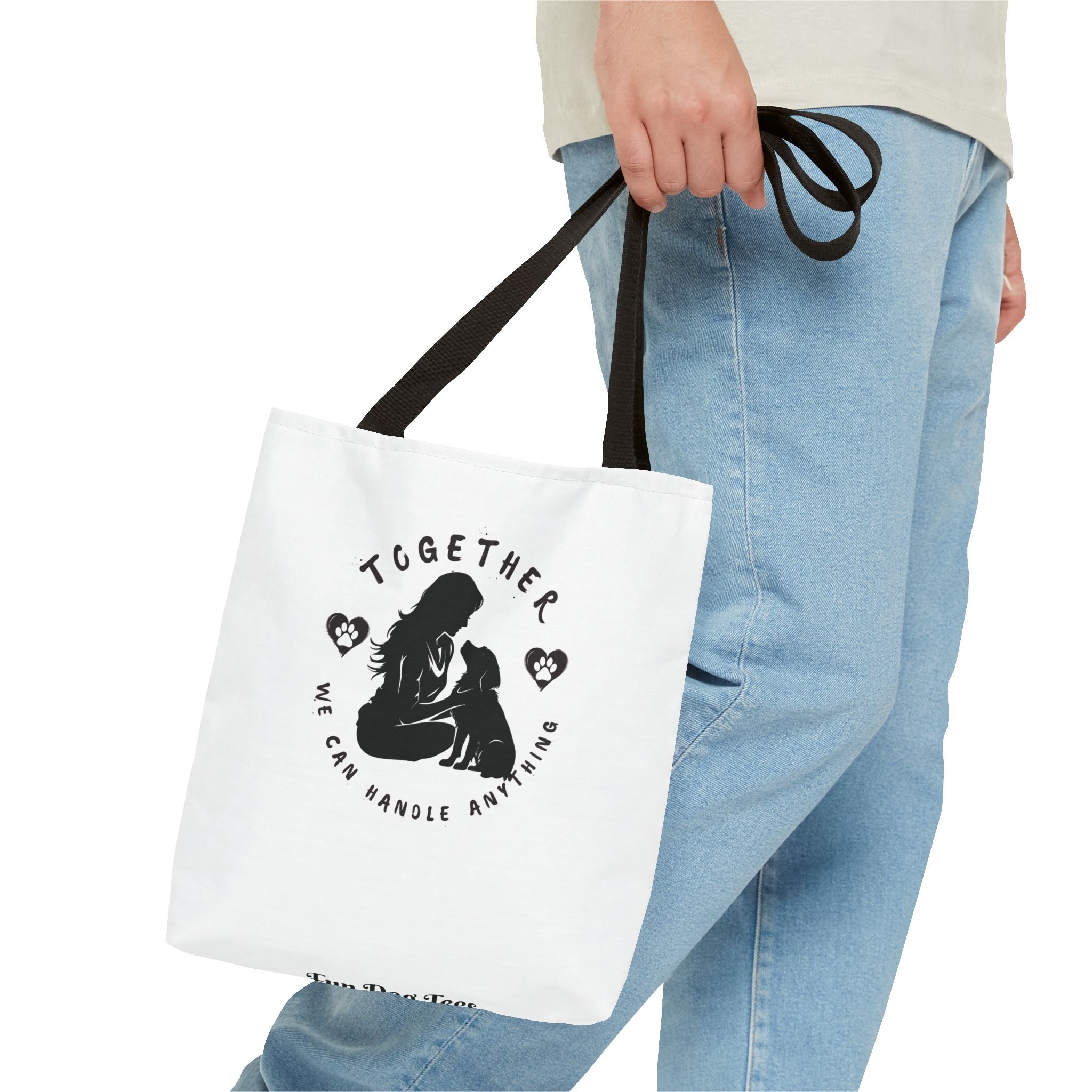 Together We Can Handle Anything Tote Bag - Perfect for Dog Lovers