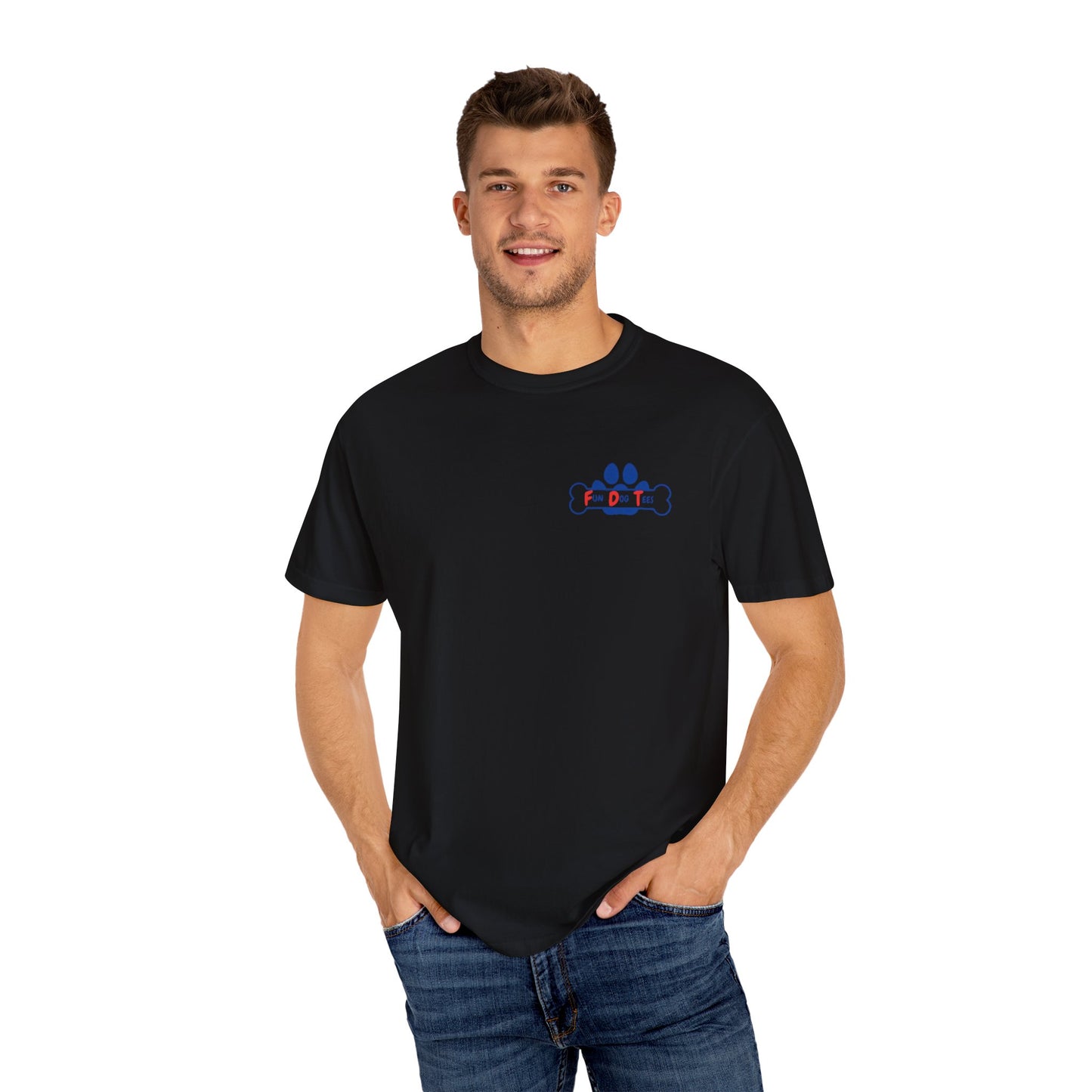 Fun Dog Tees Unisex Garment-Dyed T-shirt - Playful Pet Lover's Tee