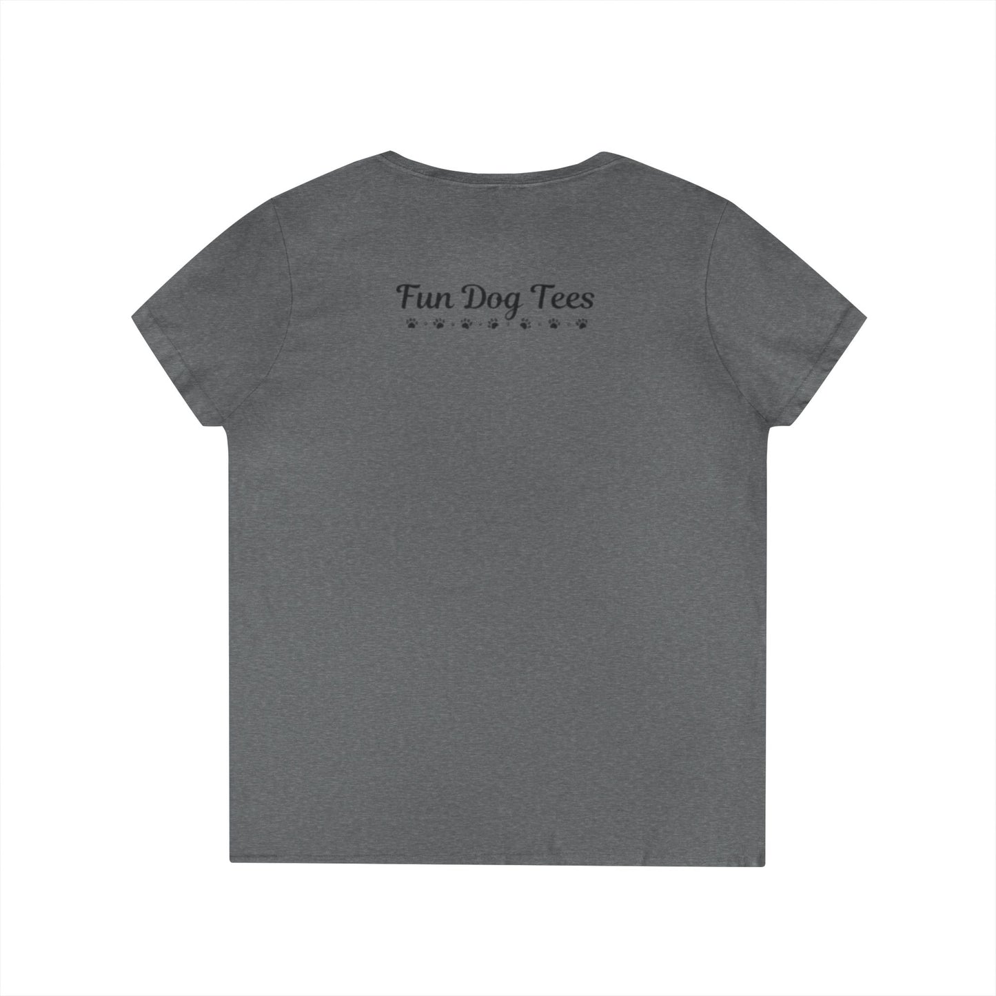 Cute Dog Lover V-Neck T-Shirt, Funny Pet Tee, Animal Lover Gift, Casual Everyday Wear, Dog Mom Shirt, Gift for Dog Owners
