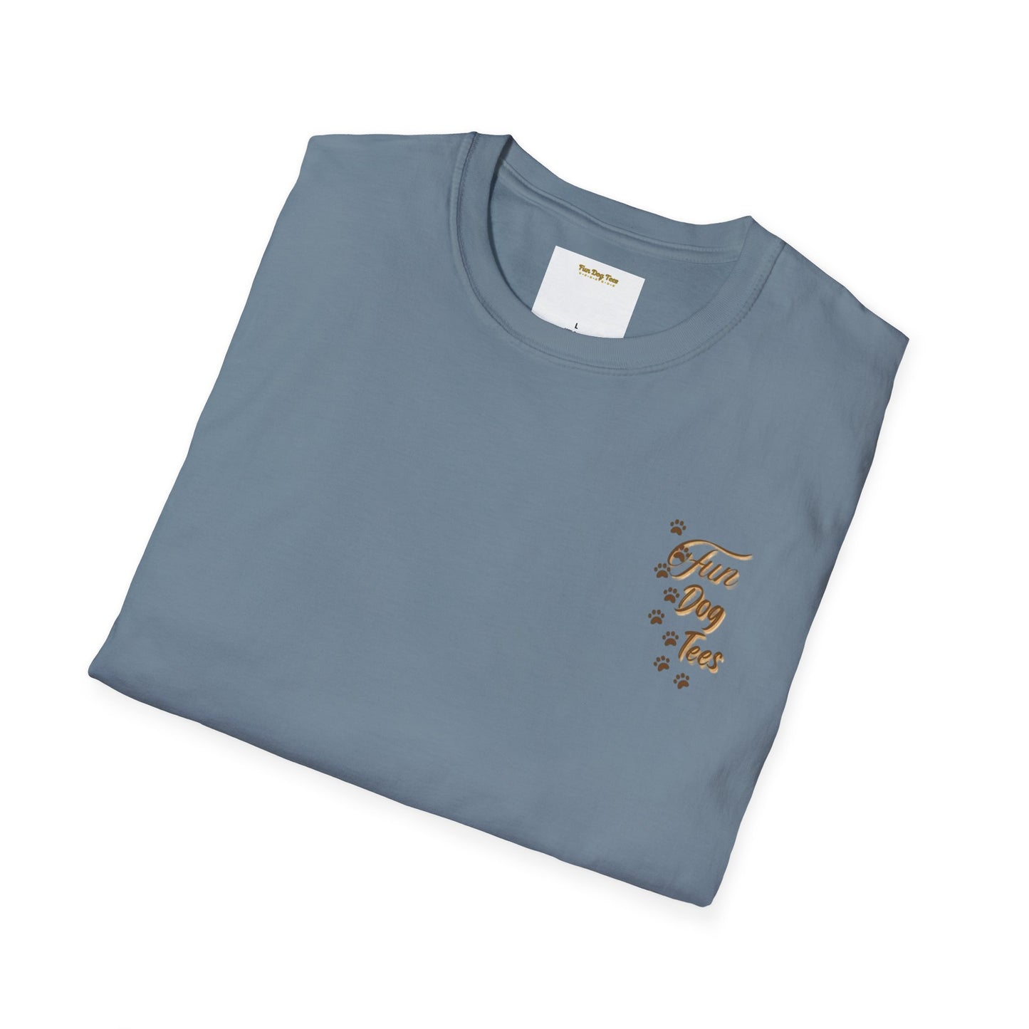 Rescued by Dogs T-Shirt, Cute Dog Lover Tee, Unisex Softstyle Tee